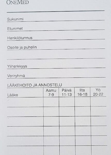 Jako-Set annostelijakortti